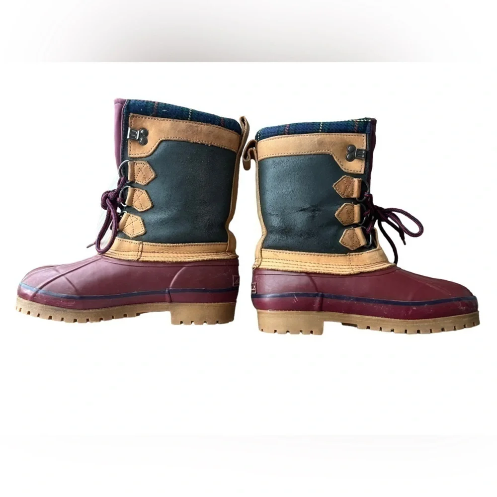 Eddie Bauer Leather Sherpa Lined Tall Duck Boot size 5